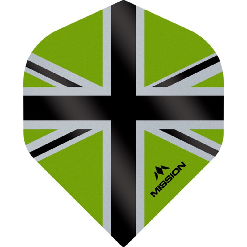 Mission – Alliance-X – Union Jack Flights – No2 (Standard) – 100 Micron – Green with Black