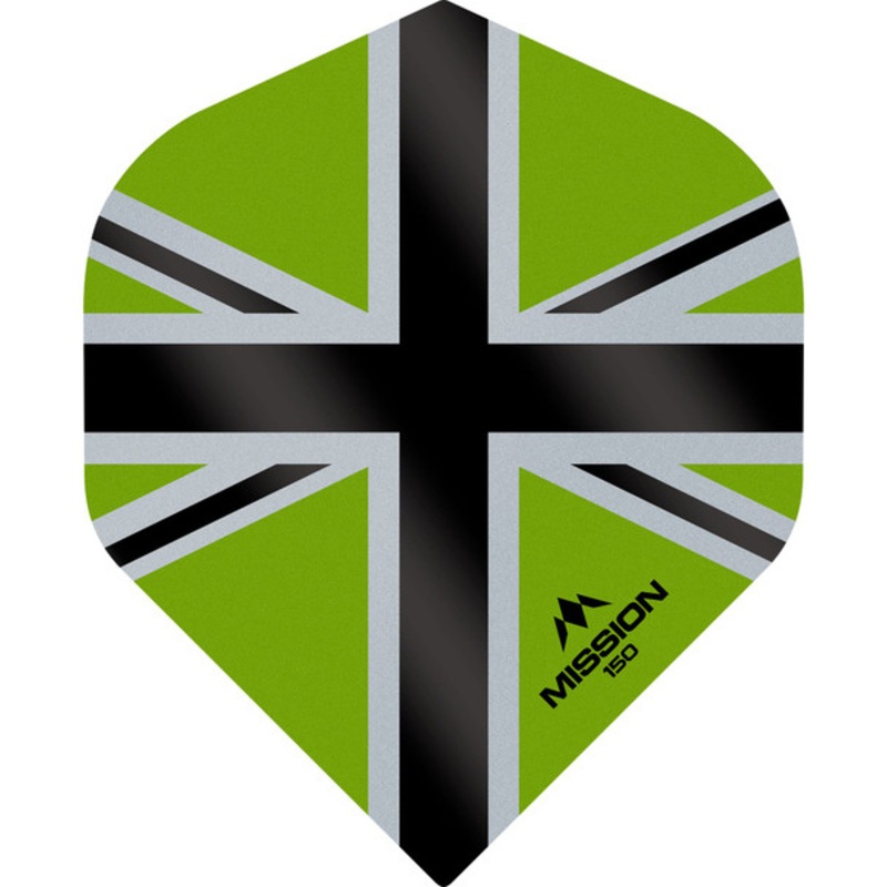 Mission – Alliance-X – Union Jack Flights – No2 (Standard) – 150 Micron – Green with Black
