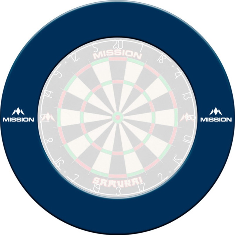 Mission Dartboard Surround – Professional – Heavy Duty – with Logo – Blue