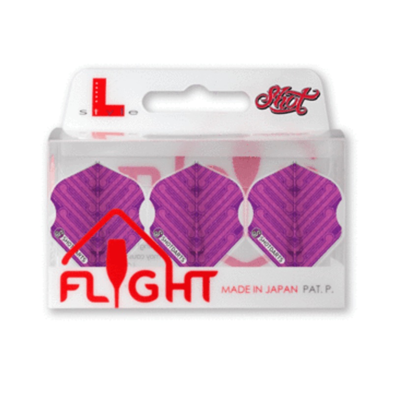 Shot L-style EZ L1 Standard Flights-Manu Pink