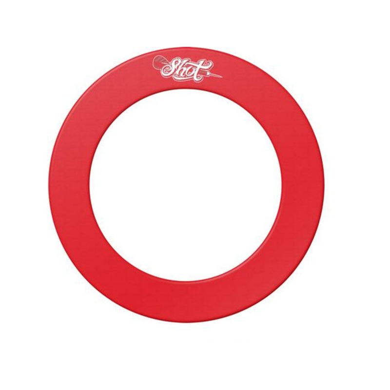 Shot Logo Dartboard Surround – Red