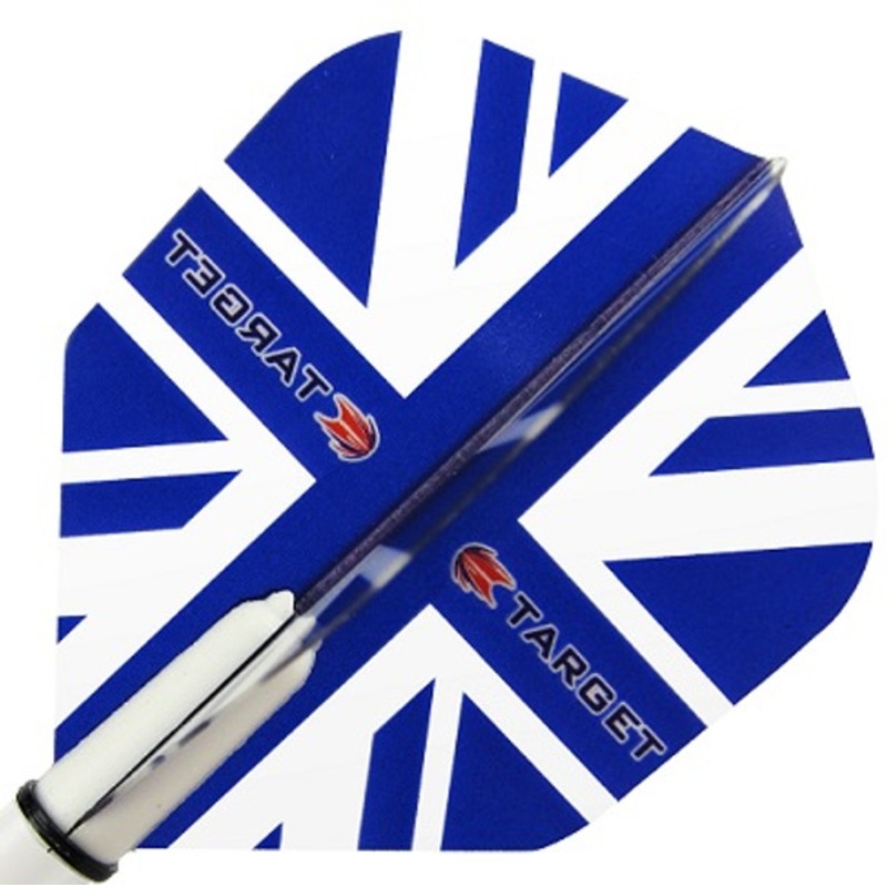 Target Pro 100 Std Flights – British Flag – Blue