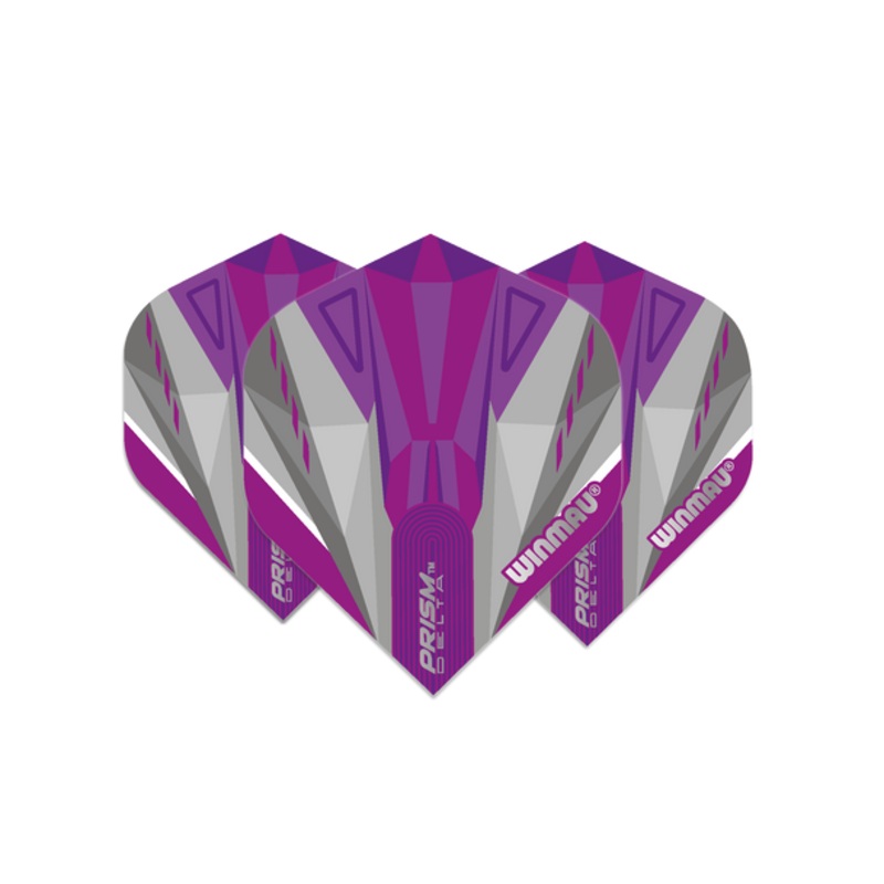 Winmau Prism Delta Standard Flight – Purple & Grey