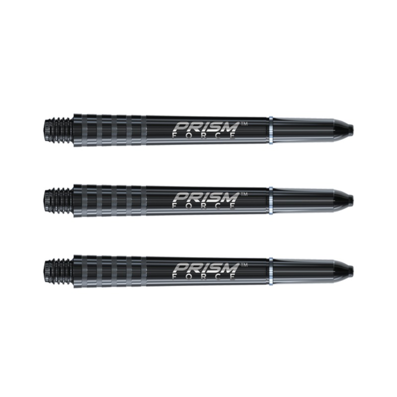 Winmau Prism Force Shafts Solid Black Medium