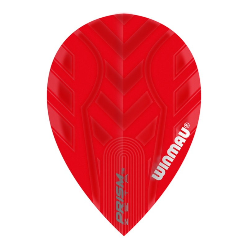 Winmau Prism Zeta Pear Flight – Red