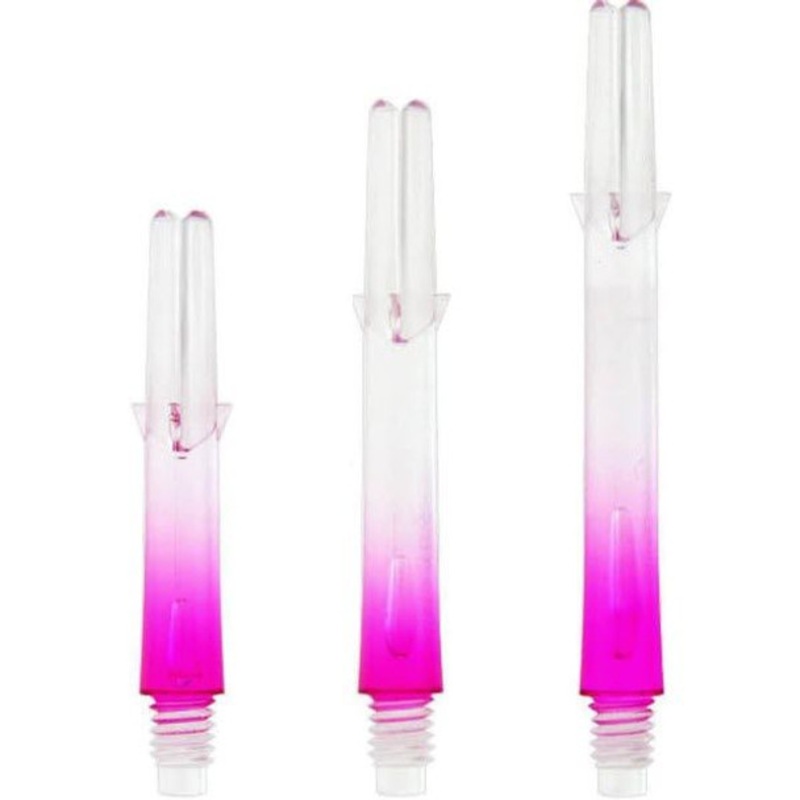 L-style Straight Locked Clear / Pink 2 Tone L-Shaft