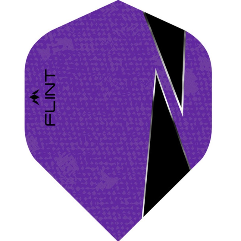 Mission Flint-X Flights – 100 Micron – UV Finish – No2 (Standard) – Purple