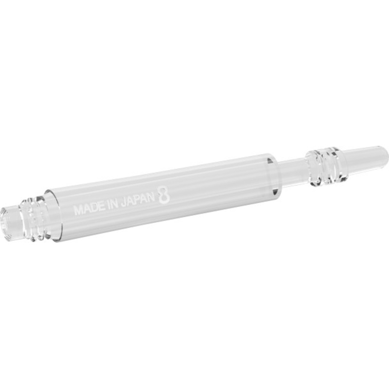Target 8 Flight Spinning Shaft Intermediate Clear (26mm)