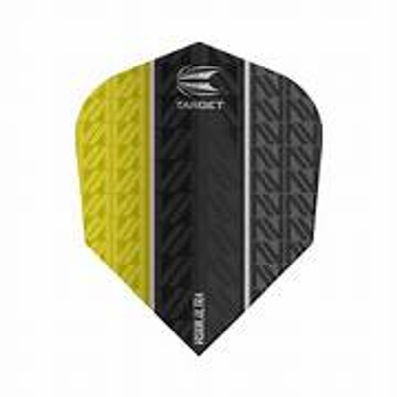 Target Ultra Yellow Vapor 8  Black No.6 Flights – Small Standard