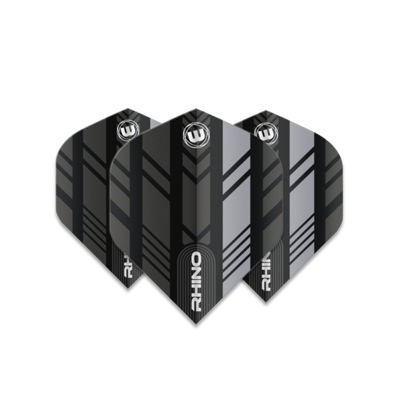 Winmau Rhino Standard Flight – Black & Grey