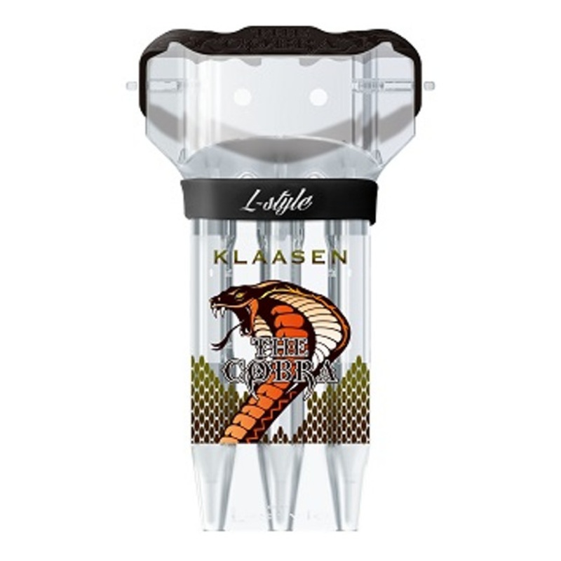 L-Style Krystal ONE Dart Flight Case -Jelle Klaasen clear