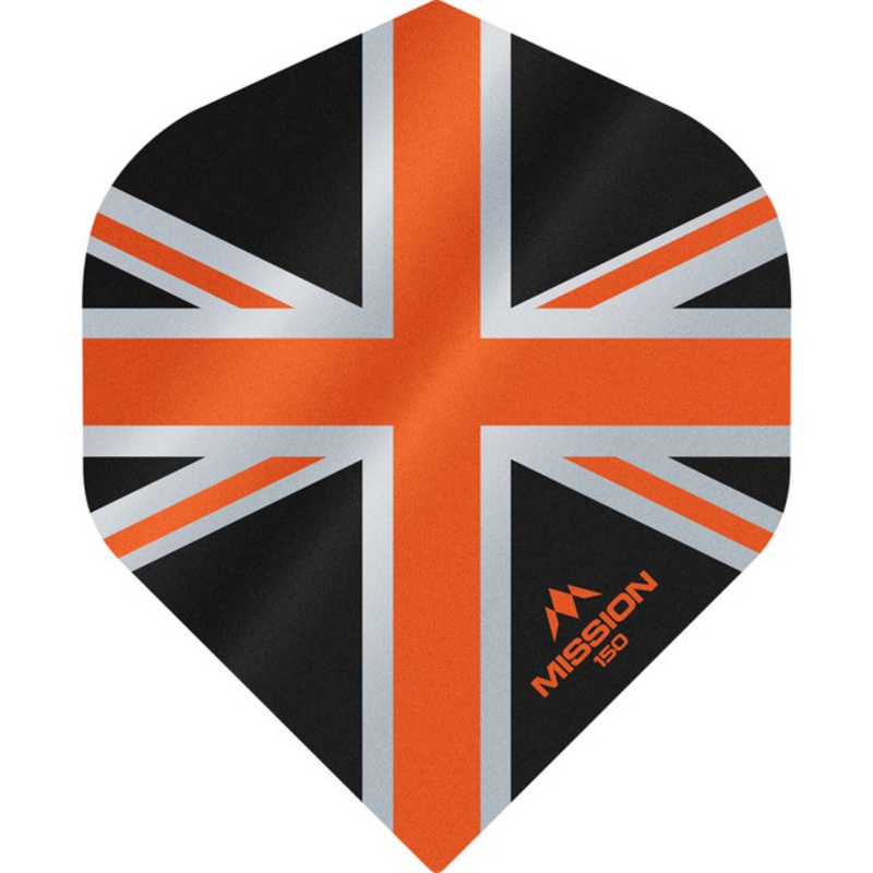 Mission – Alliance – Union Jack Flights – No2 (Standard) – 150 Micron – Black with Orange