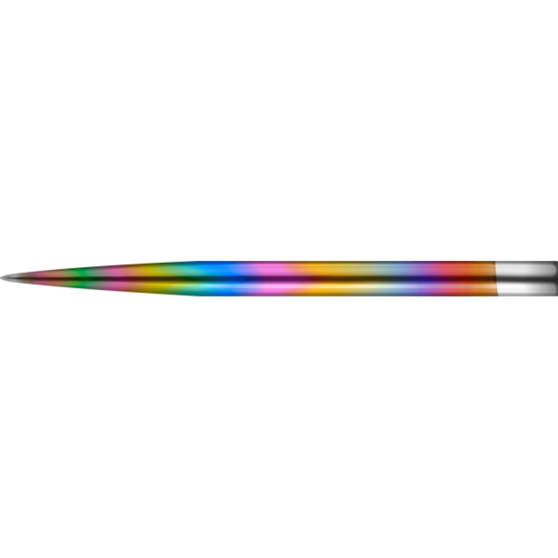Mission Glide Points – Replacement Smooth Points – Rainbow – Length 36mm