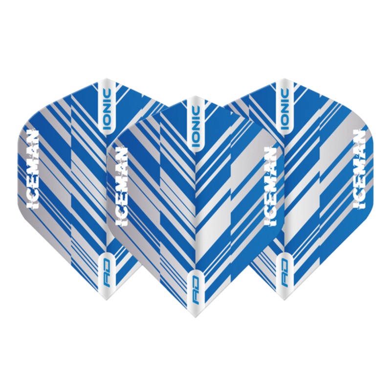 Red Dragon Players Extra Thick Hardcore Ionic Gerwyn Price Blue & White Stripe Standard Flights
