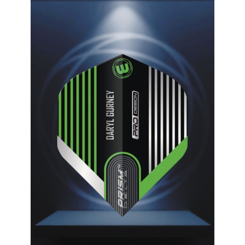 Winmau Prism Delta Daryl Gurney Black & Green Flight
