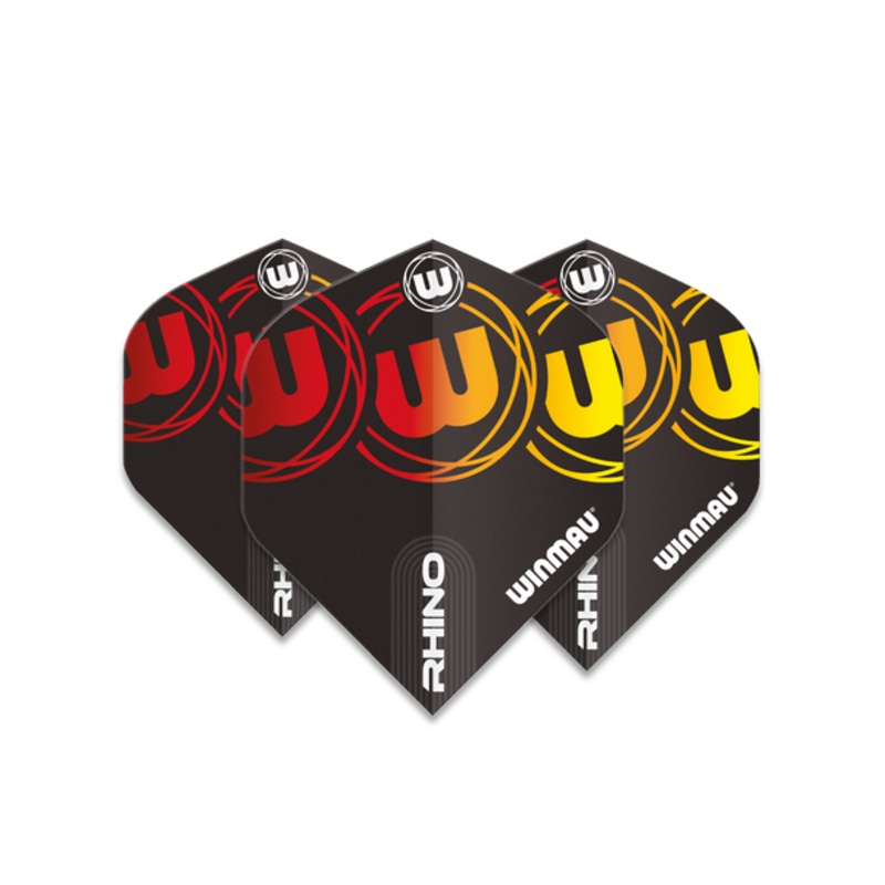 Winmau Rhino Standard Flight – Red & Yellow