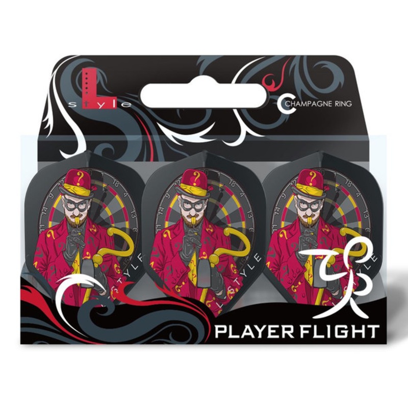 L-style Champagne Brian Raman V1 Flights – Standard L1c – Black