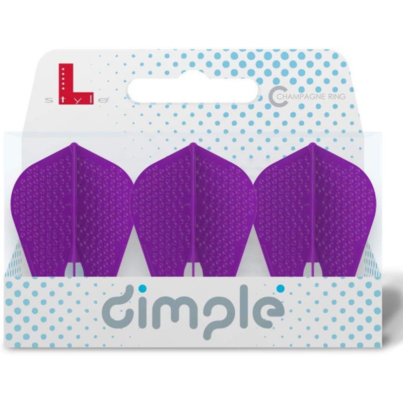 L-Style Flight Z L9d Dimpled Champagne Flights – Deep Purple
