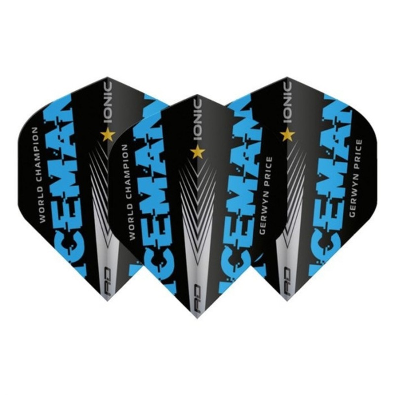 Red Dragon Players Extra Thick Hardcore Ionic Iceman World Champion Blue Edition Standard Flights