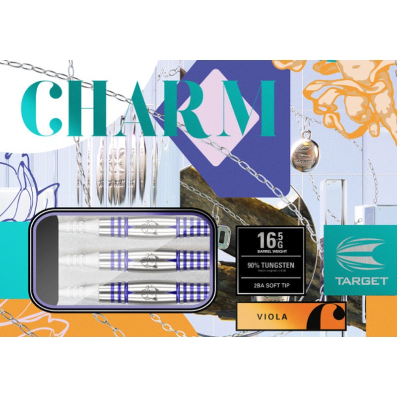 Target Charm Series Viola 18g Soft Tip