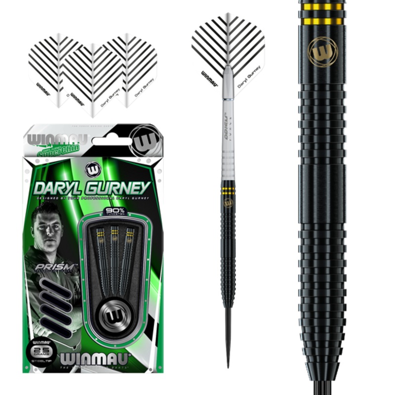 Winmau Daryl Gurney Black Edition Steel Tip – 25gBB