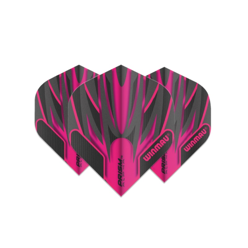 Winmau Prism Alpha Standard Flight – Pink & Grey