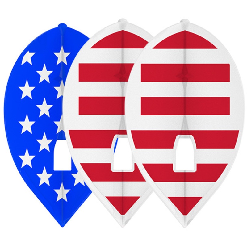L-Style L2c – American Flag Champagne Flights – Tear Drop