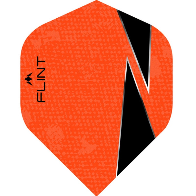 Mission Flint-X Flights – 100 Micron – UV Finish – No2 (Standard) – Orange