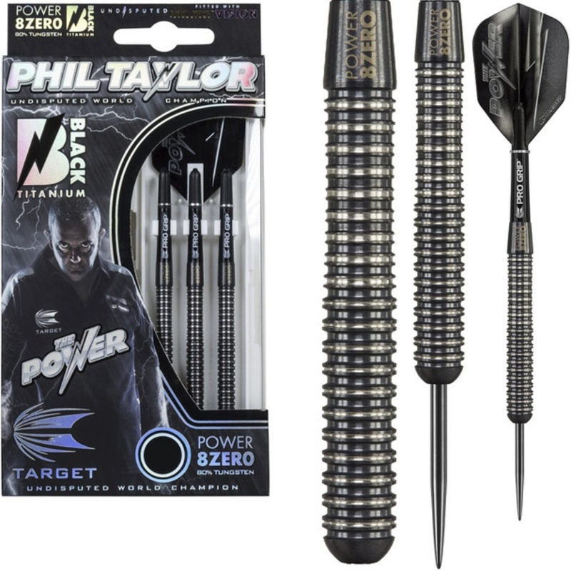 Target Phil Taylor Power 8Zero Black Steel Tip – 21g