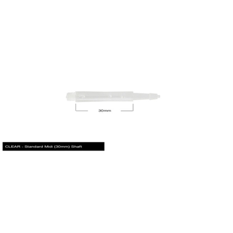 Harrows Clic Standard Midi 2ba Shafts – Clear