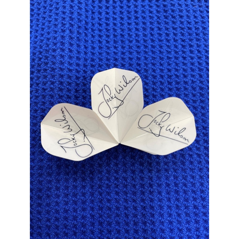 Jocky Wilson White Signature Flights (Set of 3 flights)