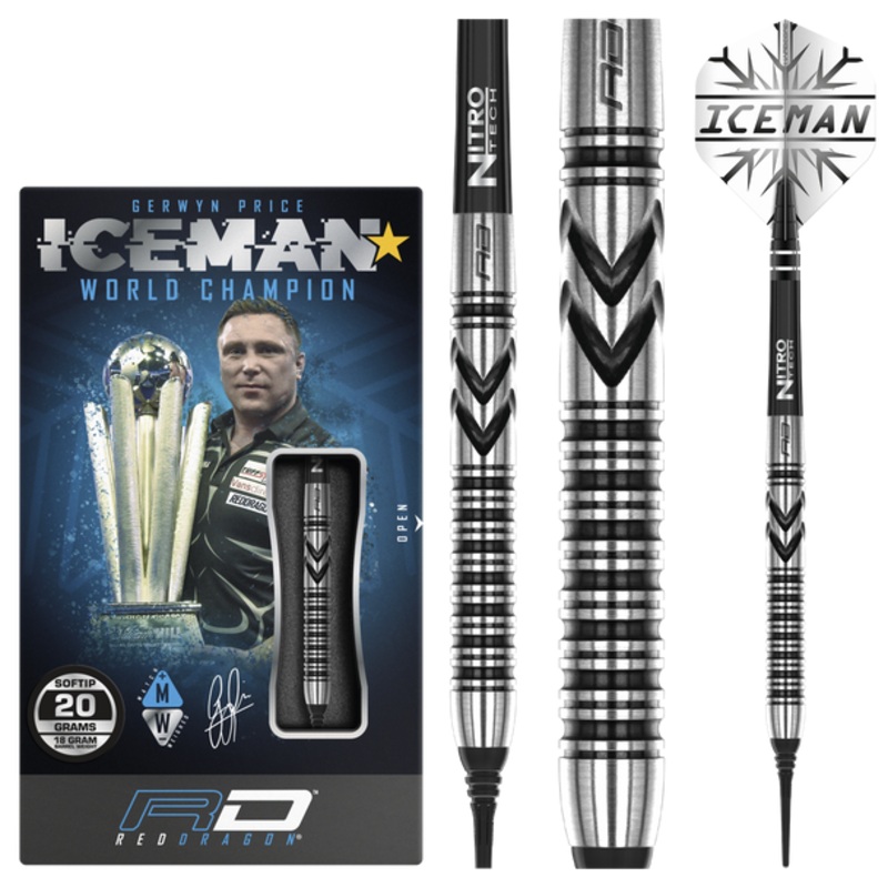 Red Dragon Iceman Gerwyn Price Thunderbolt Soft Tip- 20g