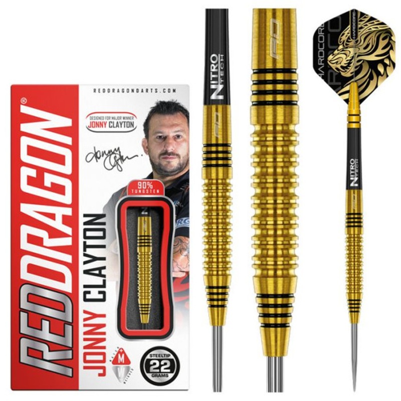 Red Dragon Jonny Clayton Gold 22g Steel Tip
