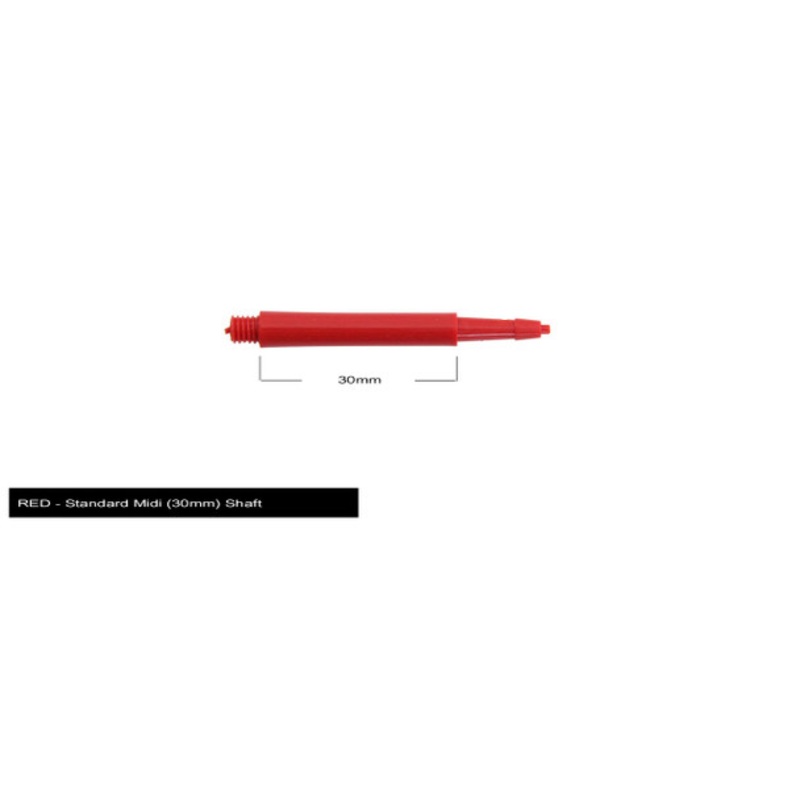 Harrows Clic Standard Midi 2ba Shafts – Red
