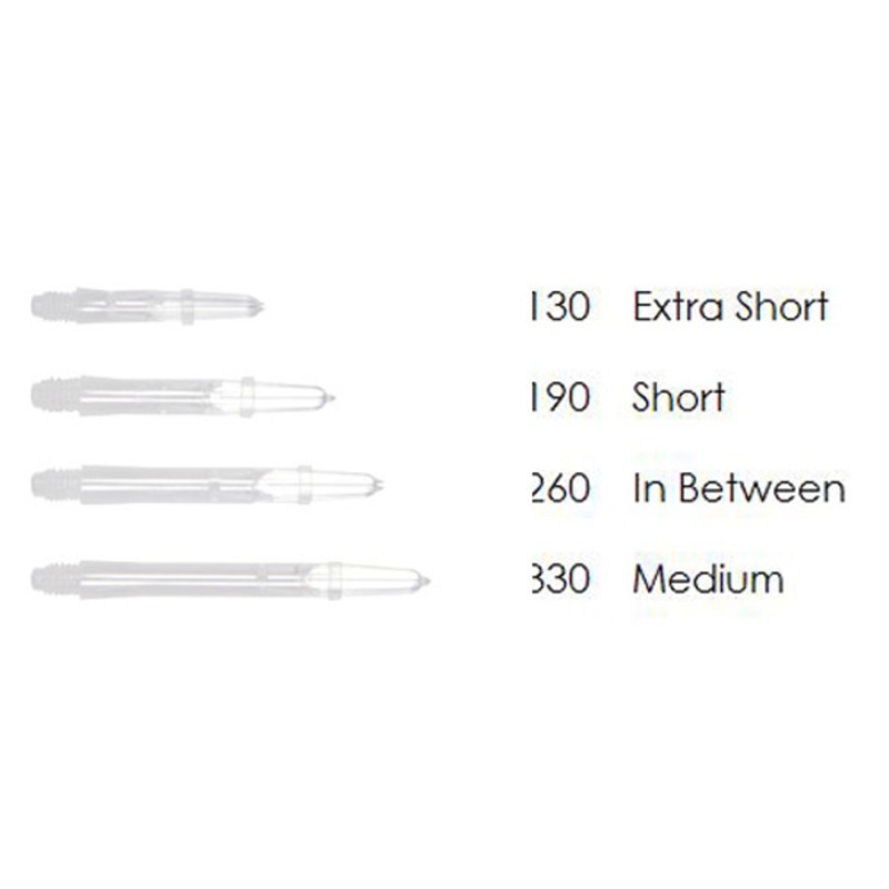 L-Style Laro Silent Spinning Milky White Dart Shafts – 190
