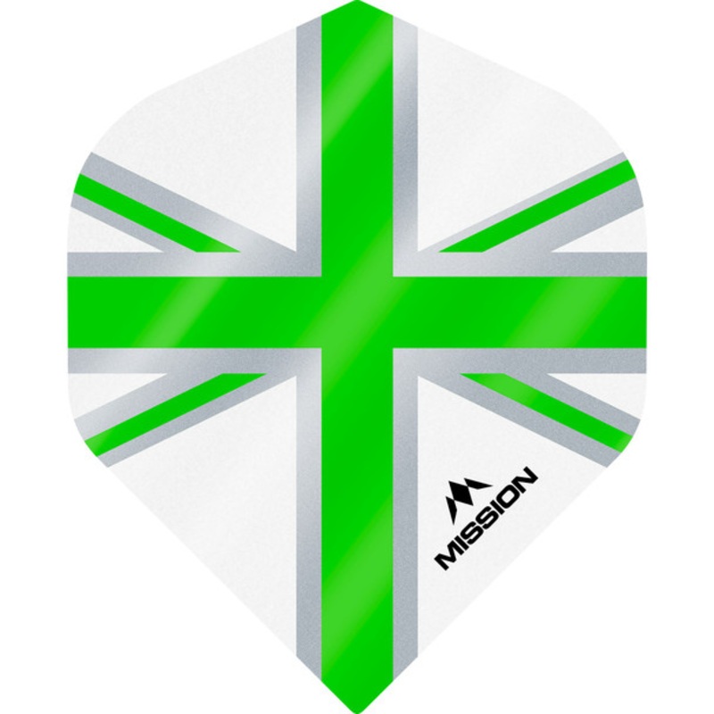 Mission – Alliance – Union Jack Flights – No2 (Standard) – 100 Micron – White & Green