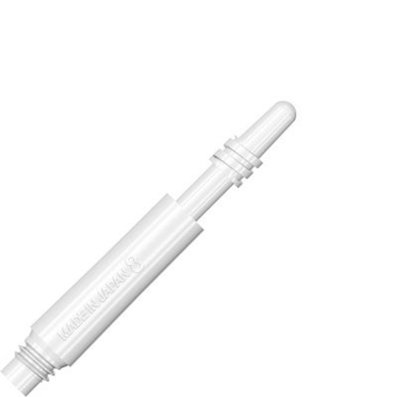 Target 8 Flight Spinning Shaft  Short White (19mm)