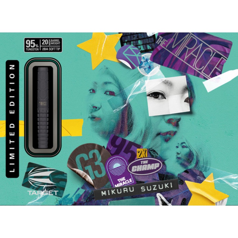 Target Mikuru Suzuki The Miracle Gen 3 20.5g Black Limited Edition Soft Tip