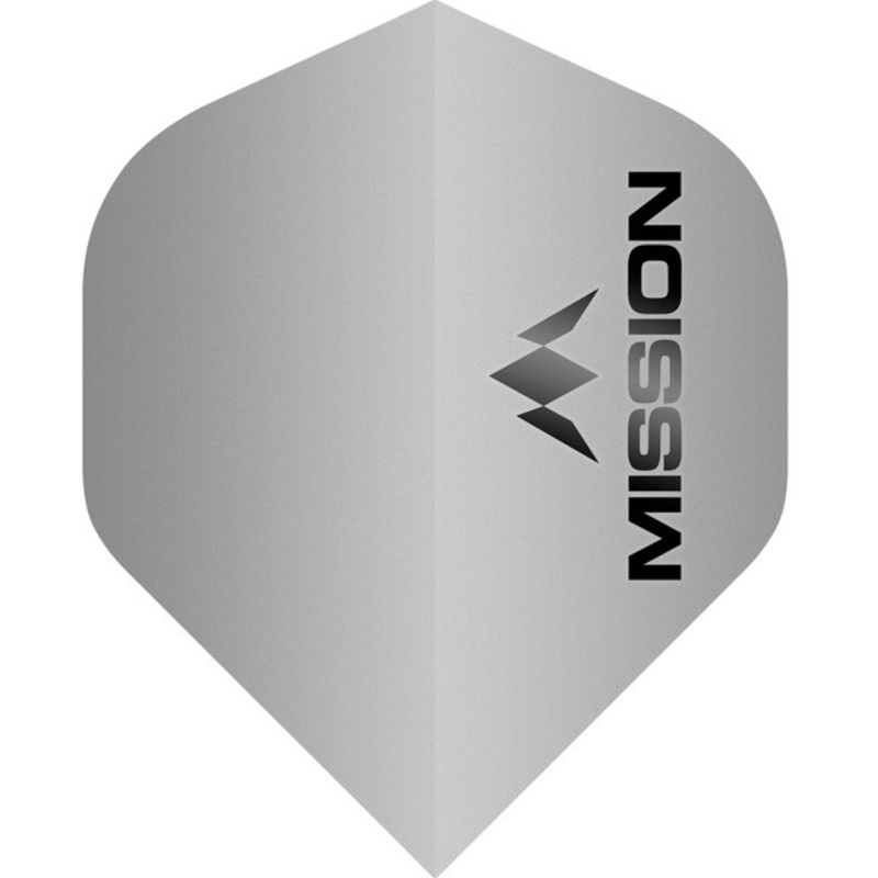 Mission Logo – Flights – 100 Micron – UV Finish – No2 (Standard) – Matte Grey
