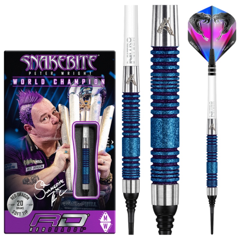 Red Dragon Peter Wright Euro11 Blue Element 20g Soft Tip