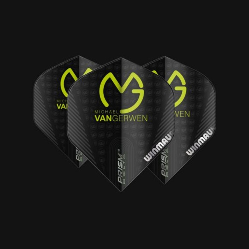 Winmau MvG Prism Delta flights – No2 (Standard) – Black