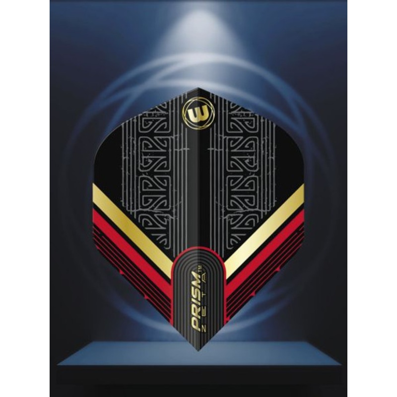 Winmau  Prism Zeta Black, Red & Gold Flight