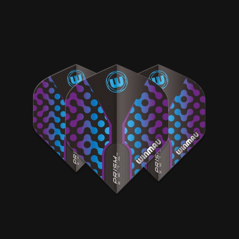Winmau Prism Zeta Standard Flight – Black, Purple & Blue
