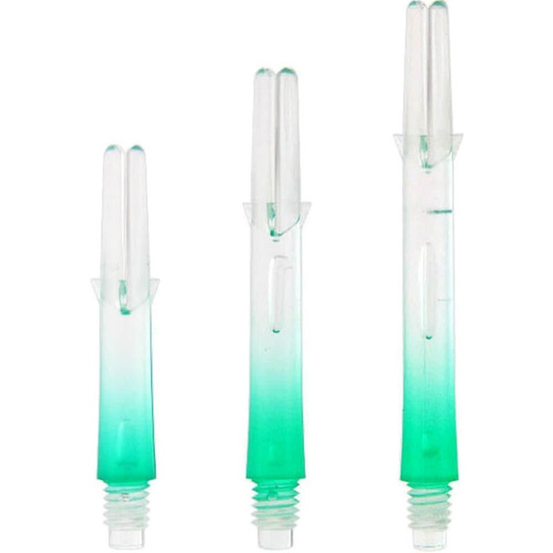 L-style Straight Locked Clear / Green 2 Tone L-Shaft