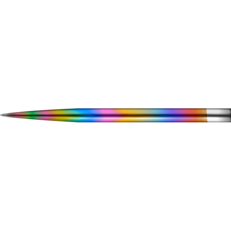 Mission Glide Points – Replacement Smooth Points – Rainbow – Length 38mm