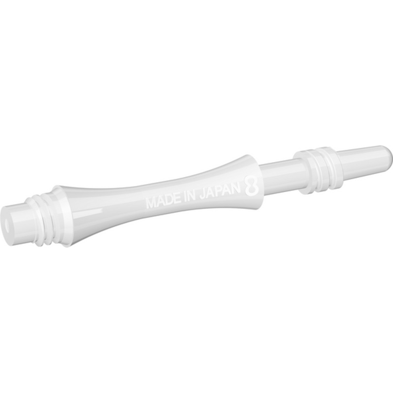 Target 8 Flight Slim White 19mm Spin Shaft