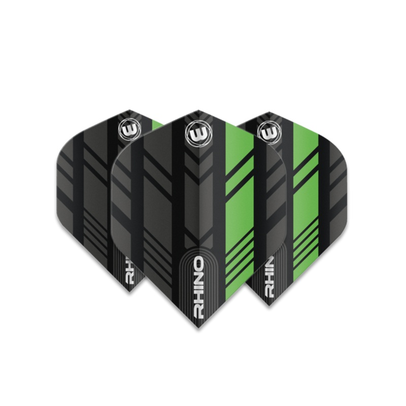 Winmau Rhino Standard Flight – Black, Green & Grey