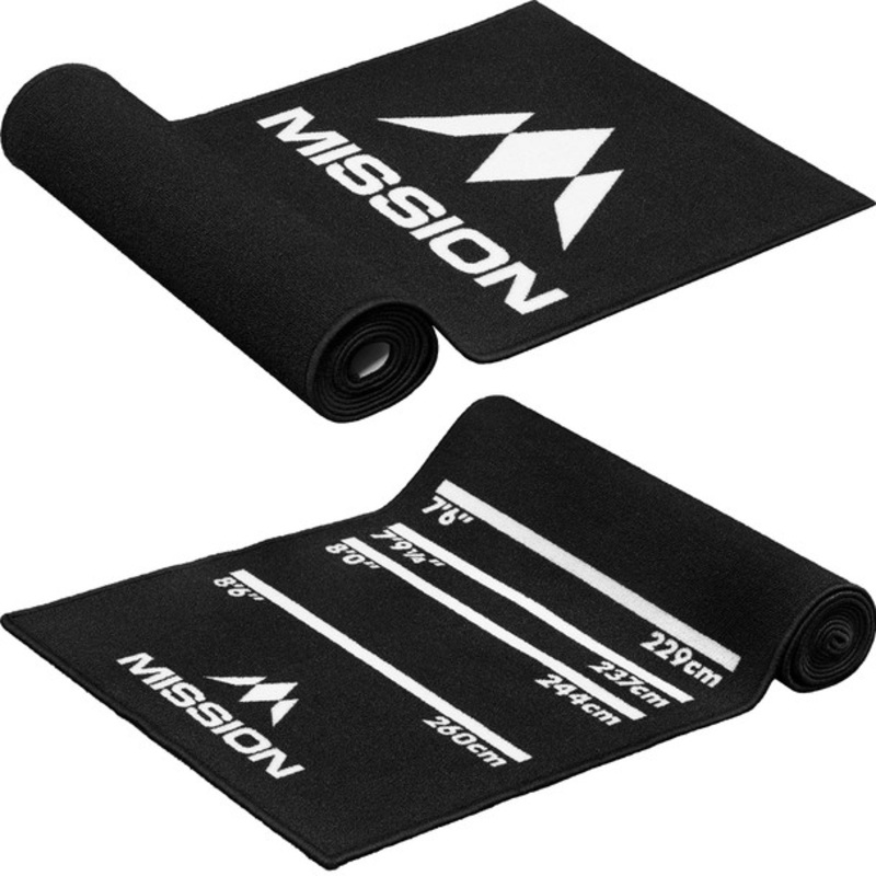 Mission Carpet Darts Mat – Black with Logo