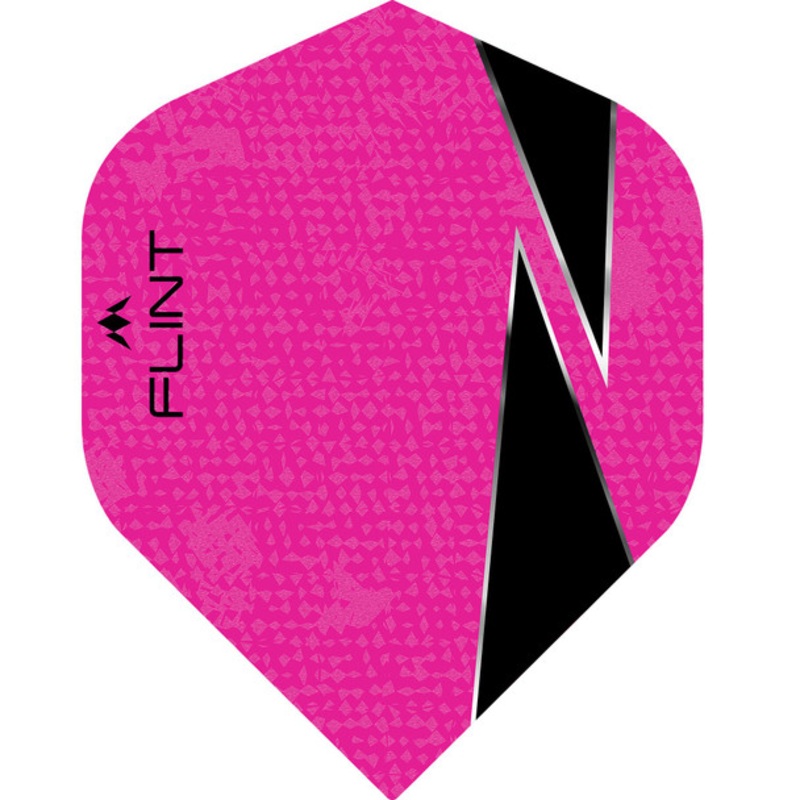 Mission Flint-X Flights – 100 Micron – UV Finish – No2 (Standard) – Pink