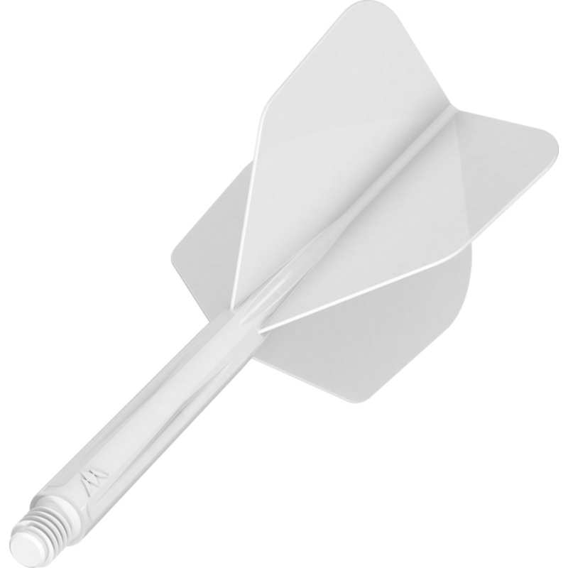 Mission Force 90 – New Moulded Flight & Shaft System – White- Standard No6  Medium